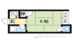 北白川ハイツ間取り図面