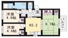 シャーメゾンフェヴリエＢ棟間取り図面