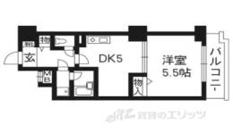 ライオンズマンション四条堀川第二間取り図面