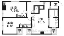 クリスタルコート嵯峨天龍寺間取り図面