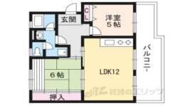 宇治おぐら住宅５棟304号室間取り図面