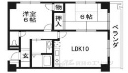 プェネリジェール西五条２間取り図面