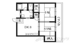 南桂雲荘間取り図面