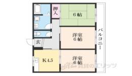 エクシード西大津間取り図面