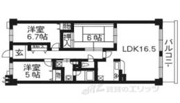 イトーピア宇治グランヒルズ６１６間取り図面