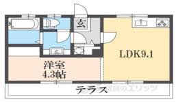 グリーンハイツ北村間取り図面