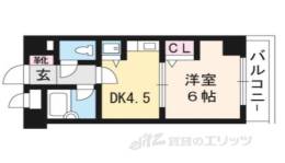 ライオンズマンション五条大宮第二間取り図面