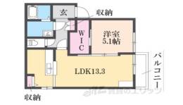 ポアン・ドルク２間取り図面