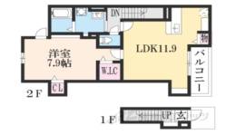シャルマンフルール１間取り図面