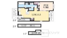 シャルマンフルール１間取り図面
