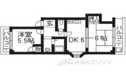 グリシーヌ京町間取り図面