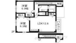 ソレイユ西向日Ｂ間取り図面