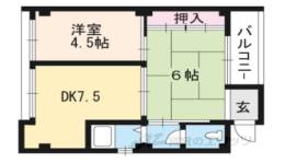 鴨土ハイツ間取り図面