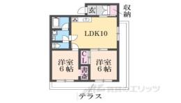 ハイツ西裏間取り図面