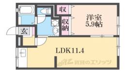 メゾンびわこ大橋間取り図面