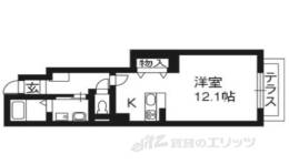 エコー桂　Ａ棟間取り図面
