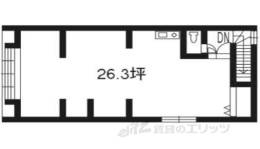 朱雀裏畑町1-1店舗間取り図面