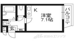 グランシャリオ嵯峨野１間取り図面