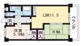 サンシティ北町屋間取り図面