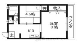 梅津マンション１番館間取り図面