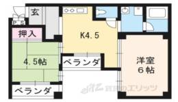 ヴィラ勧修寺間取り図面