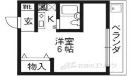 コテージ鹿王間取り図面