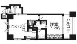 リーガル京都四条河原町通り２間取り図面