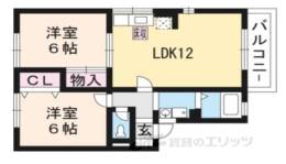 エミナ・コレージュＢ棟間取り図面