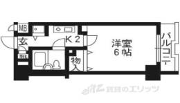 ライオンズマンション京都河原町間取り図面