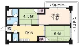 ビワフラッツ平津間取り図面