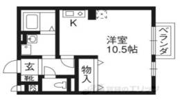 ヴィラ祝園２間取り図面