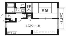湖東ハイツ第一間取り図面
