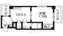 ピュアコート五条間取り図面