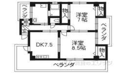 ピュアコート五条間取り図面
