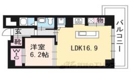 トゥニール河原町間取り図面