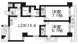 上京区マンション間取り図面