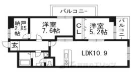 シャルレ４番館間取り図面
