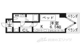 ＤＥＴＯＭ－１三条通間取り図面