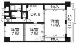 向島ニュータウン第3街区B棟間取り図面