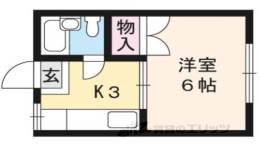 ヴィラ本間２間取り図面