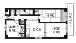 ＤＥＡＲ　ＰＬＡＣＥ梅津１間取り図面