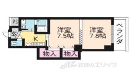 ル・サフィール西大路２間取り図面