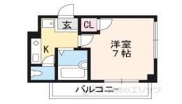 ラ・クルー西大路御池間取り図面