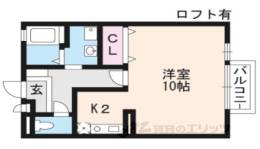 Ｄ-ＲＯＯＭ石山ＡＷＡＺＵ間取り図面