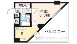 リバティ東大路間取り図面