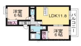 アソシエ一乗寺間取り図面