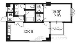 ルミエール出町柳313間取り図面