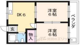 ノースサイド西大路間取り図面