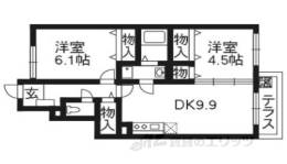 ソレイユ西向日Ａ間取り図面