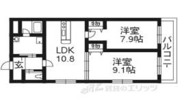 グランビュー櫃川間取り図面